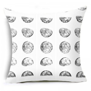 18&apos;&apos; Polyester Moon pillow case cover sofa car waist cushion cover Home Decor   132745108588